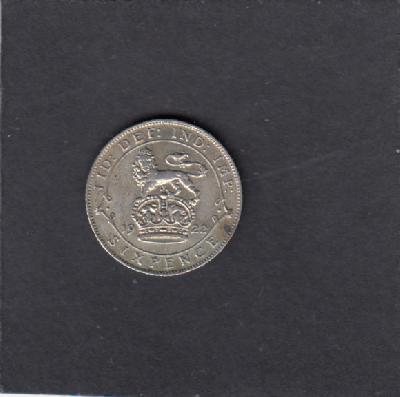 Beschrijving: 6 Pence  GEORGIUS V  